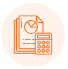 Accounting and bookkeeping services icon